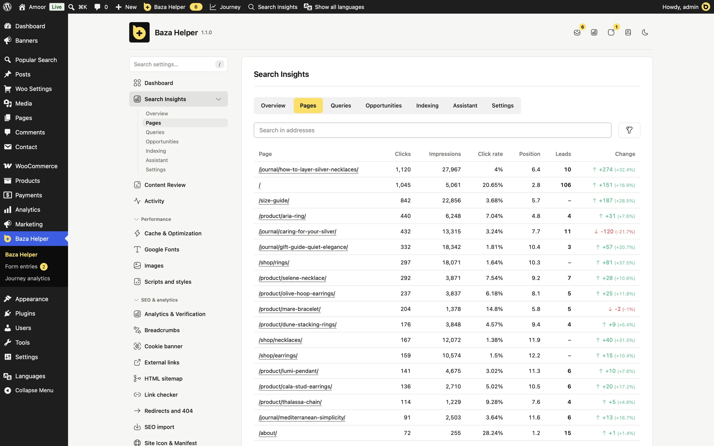 See which pages bring leads
