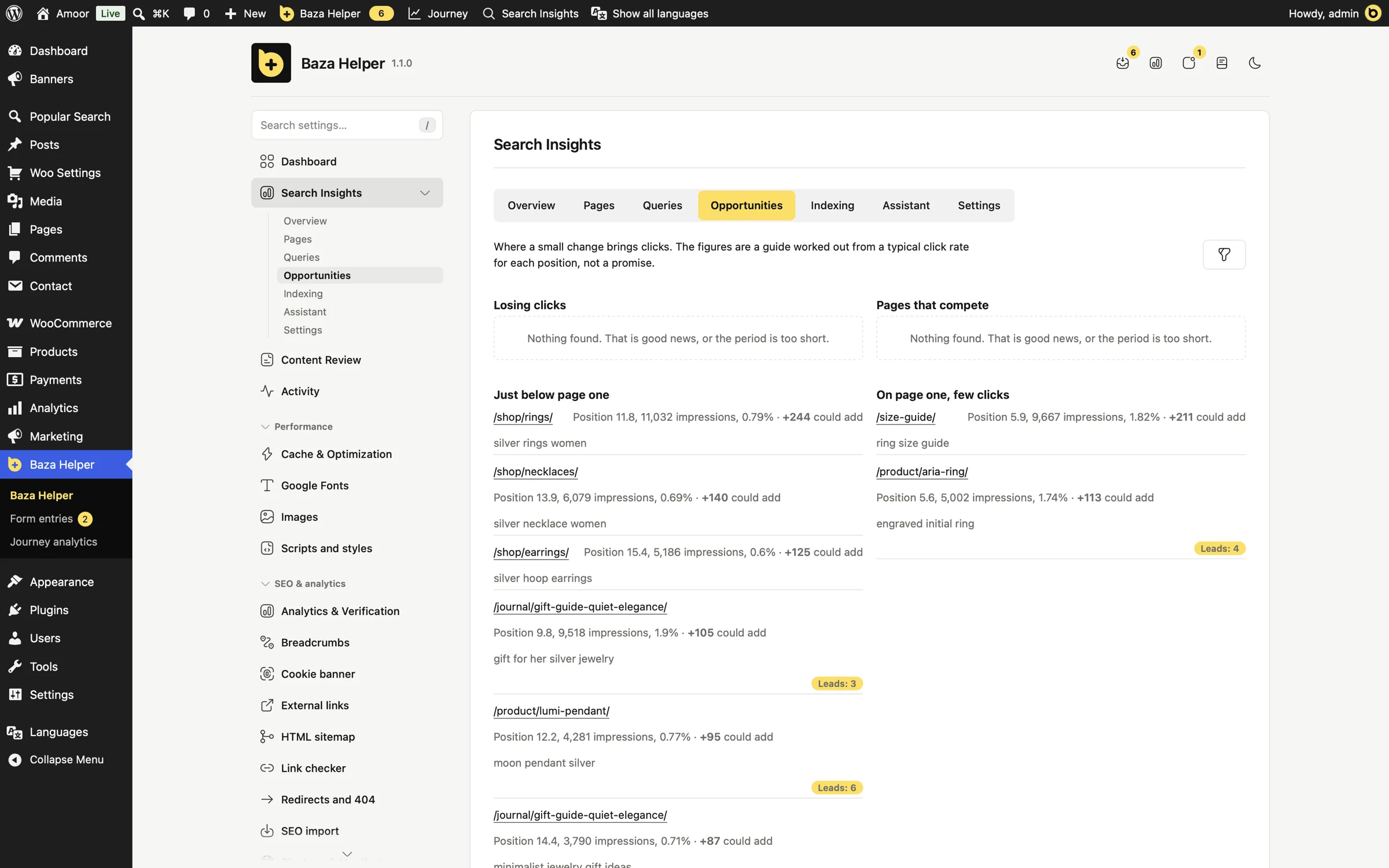 See where a small change brings clicks