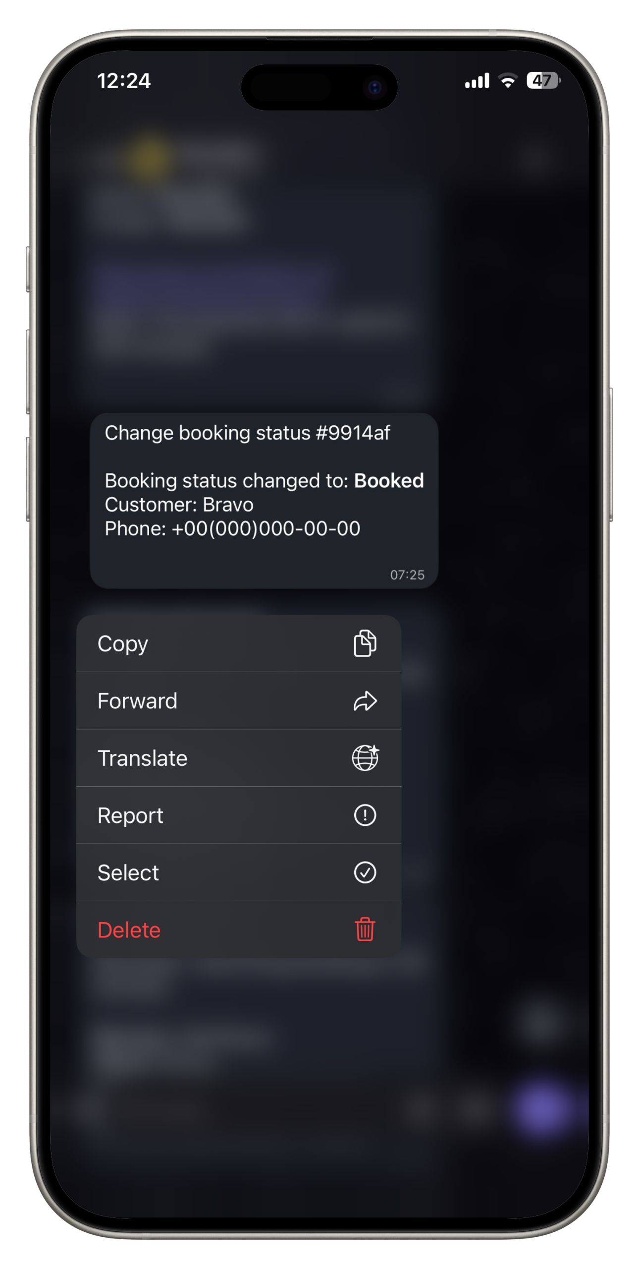 Viber booking notifications – connect once and receive reservations automatically