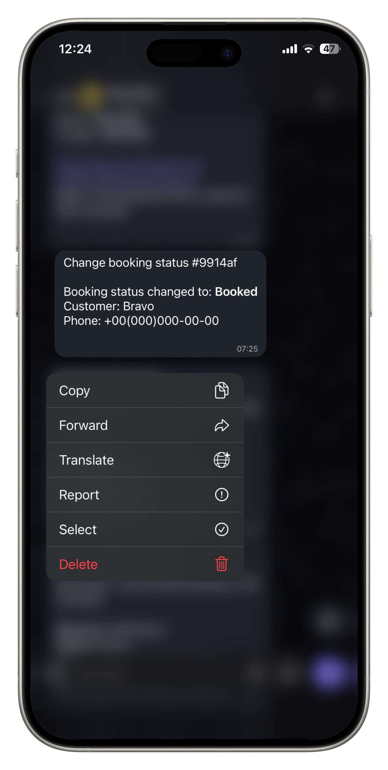 Viber booking notifications – connect once and receive reservations automatically