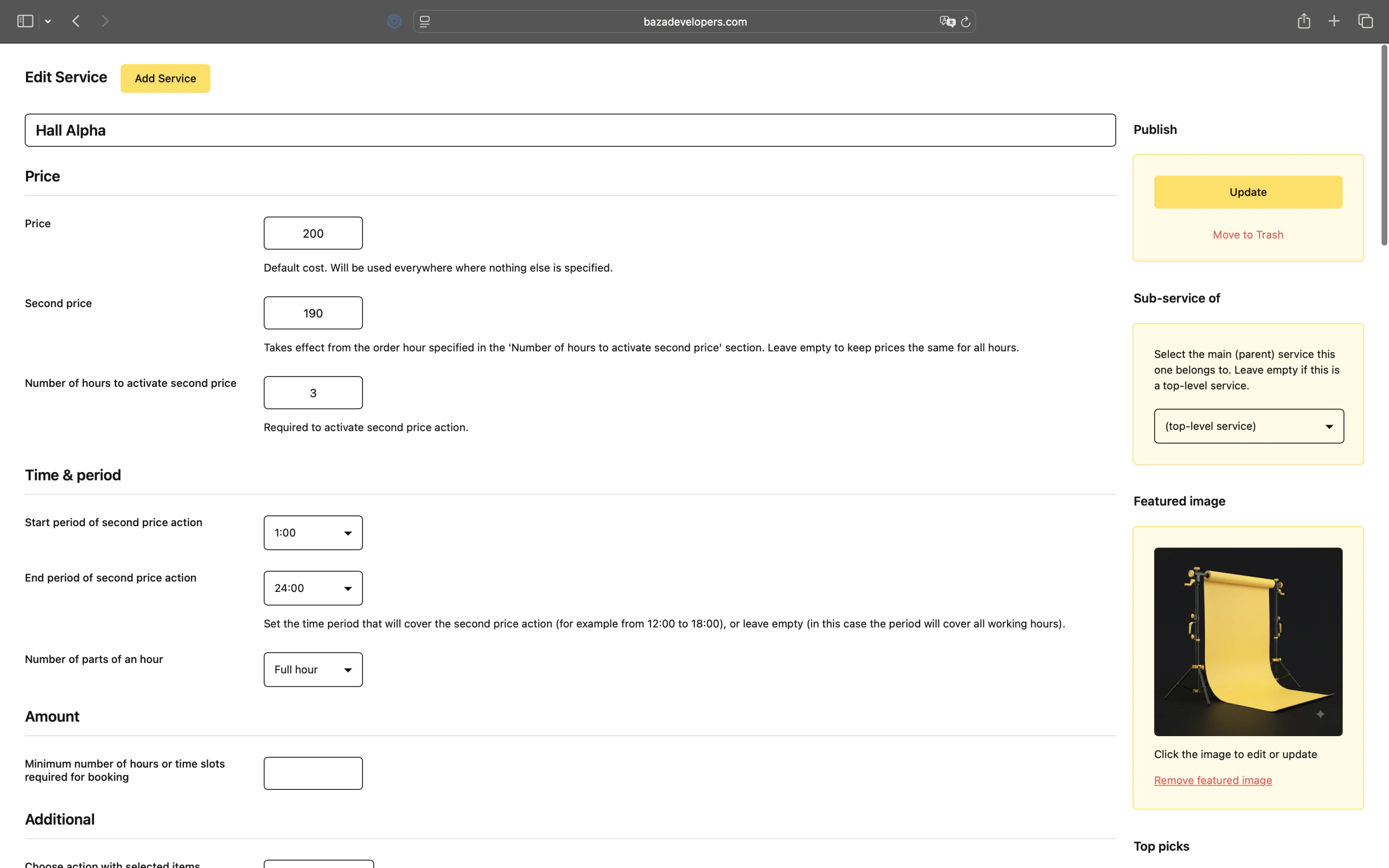 Booking Calendar Services