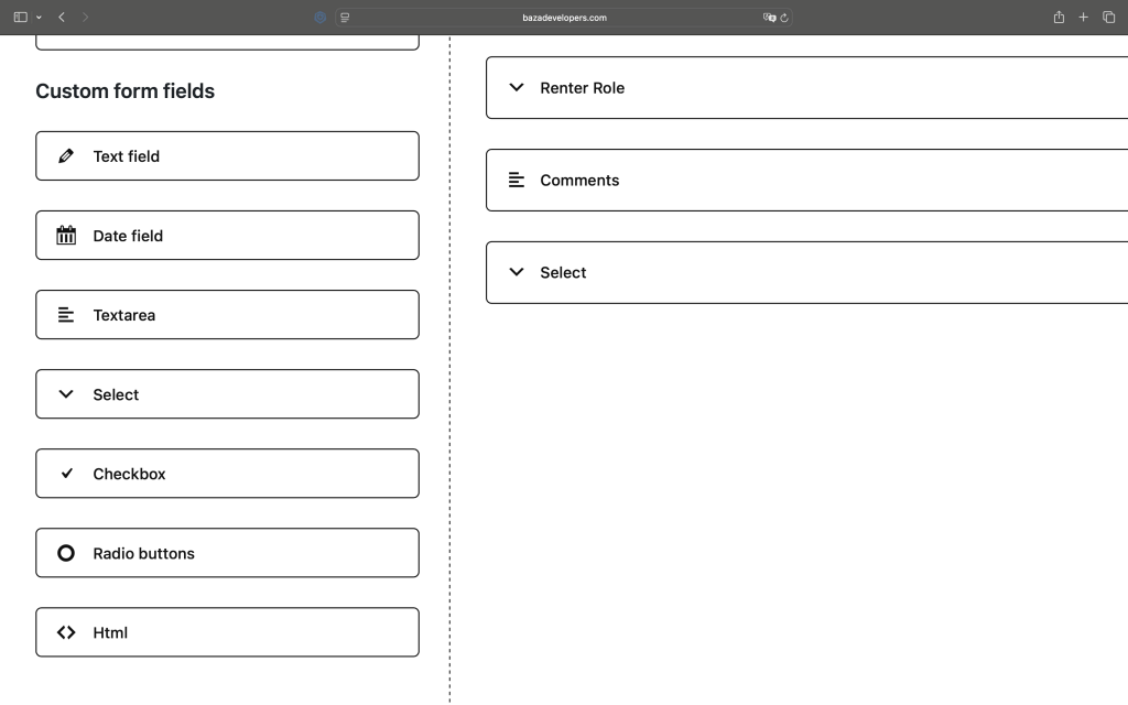 Wordpress Booking Form Builder