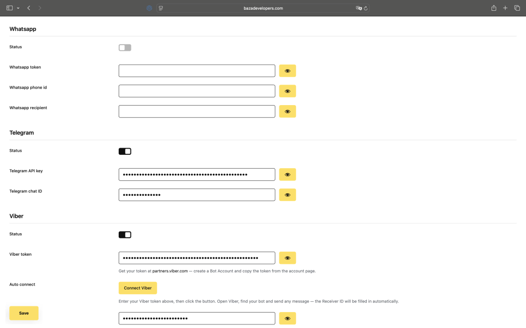 Booking Calendar WhatsApp Setup Instructions